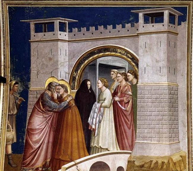 GIOTTO di Bondone Meeting at the Golden Gate China oil painting art
